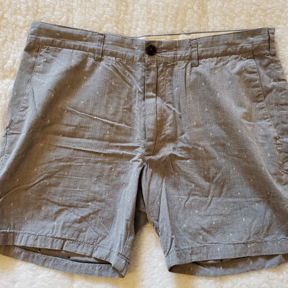 Club Monaco - grey with white polkadots 33 waist short shorts